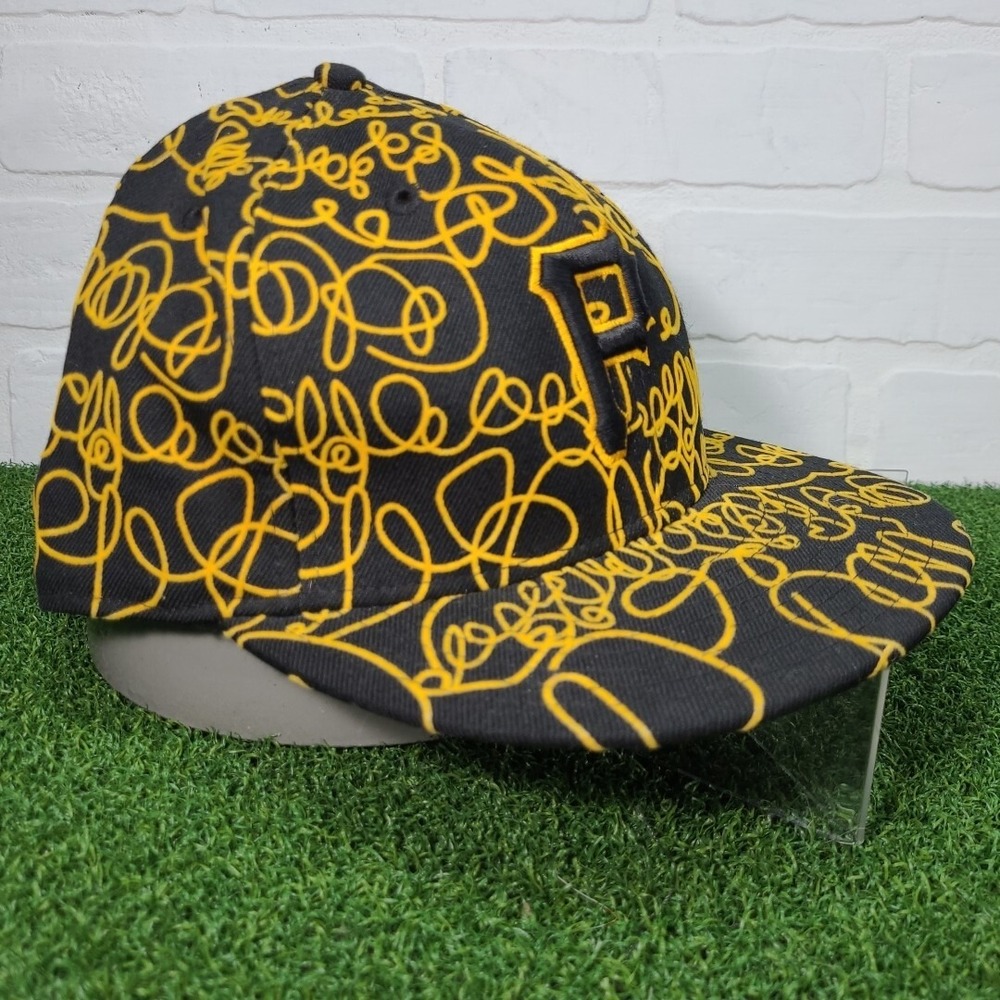 Pittsburgh‎ Pirates Hat Mens New Era 59FIFTY Fitted Graffiti Scribble Cap 8